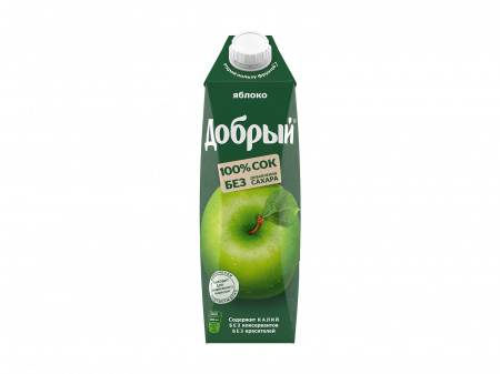 Сок добрый яблочный 1 л.